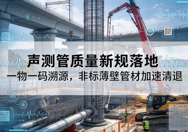 蒙阴声测管质量新规落地，一物一码溯源，非标薄壁管材加速清退