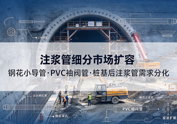 蒙阴注浆管细分市场扩容，隧道钢花小导管、PVC 袖阀管、桩基后注浆管需求分化